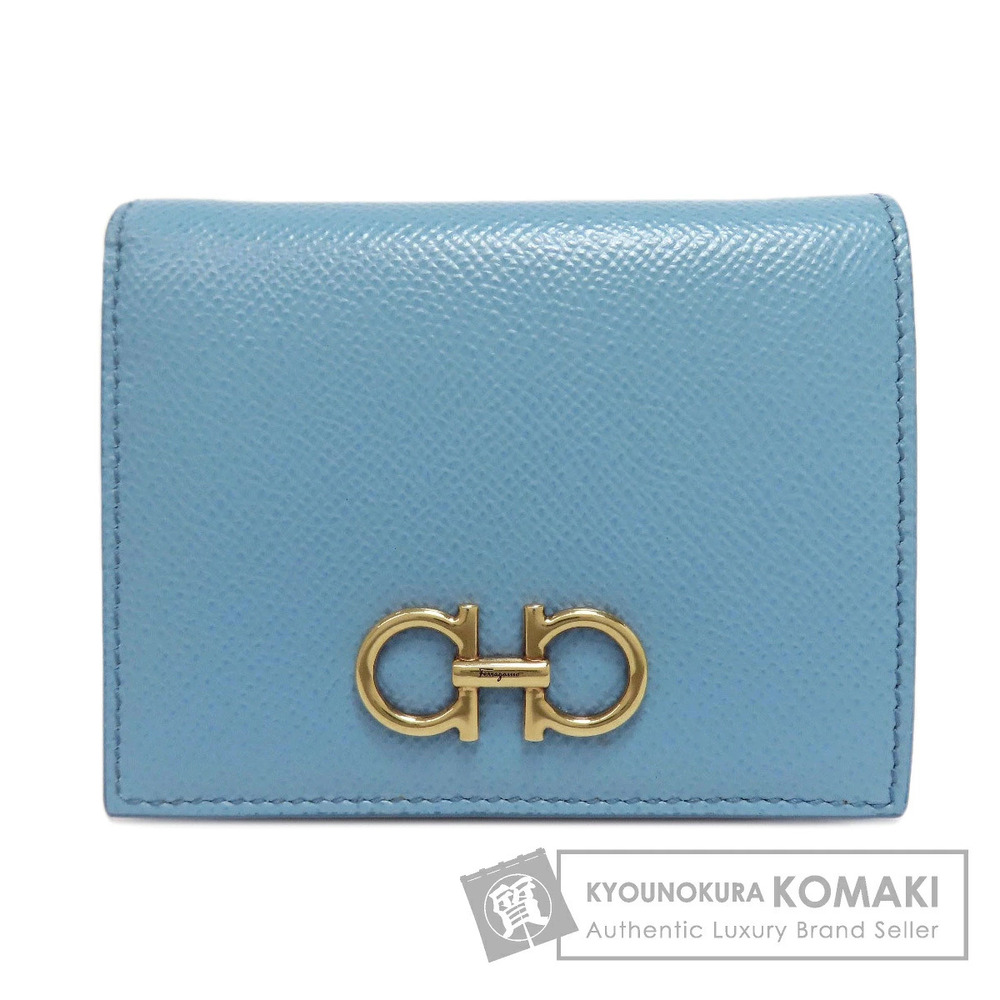 Salvatore Ferragamo Gancini bi fold Wallet leather